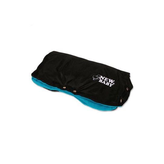 Rukávník na kočárek Classic Fleece black blue,...