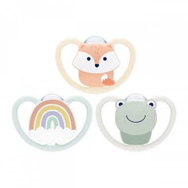 Šidítko Space NUK 0-6m rainbow, barva: Multicolor, velikost: 0-6 m